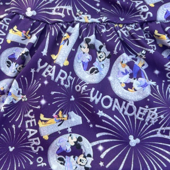 MK Clothing Designs Disney 100 Years of Wonder Toddler Girl Smock Set 3T - Picture 2 of 4